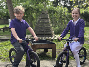 children on bikes