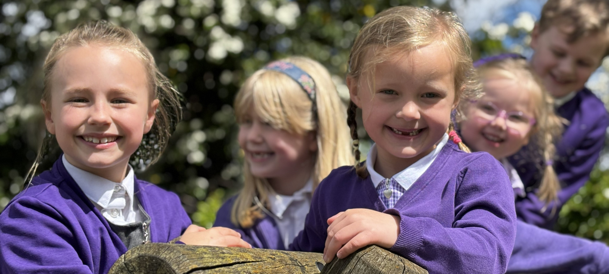 Group of children outside