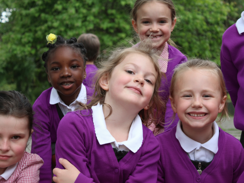Children with smiles