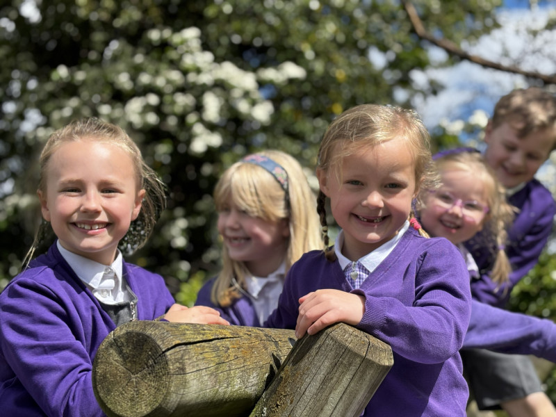 Group of children outside